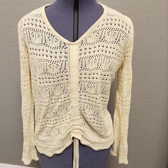 Sweaters - Cream Knit Women's Sweater